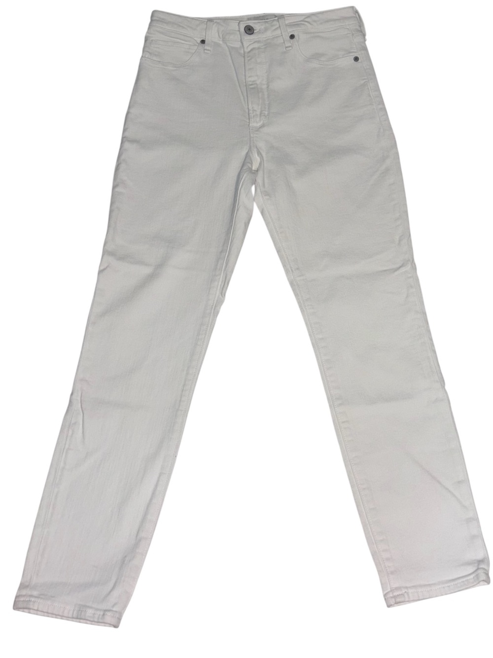 Abercrombie & Fitch high rise super skinny white jeans size 28/6